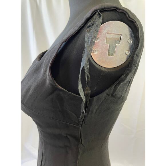 1950s Audrey Hepburn Style Little Black Cocktail Dress – Size 2 - Picture 5 of 16